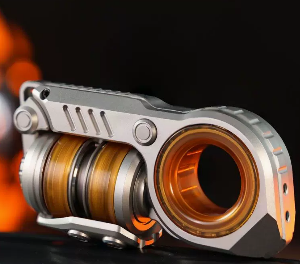 震旦ステンレス EDC ストレス解消トイ 音叉プッシュパッド 複合指先コマ ラチェットスイングストレス解消玩具