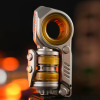 震旦ステンレス EDC ストレス解消トイ 音叉プッシュパッド 複合指先コマ ラチェットスイングストレス解消玩具 - シルバー / Silver