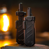 押し出し裂空剣 EDC ストレス解消おもちゃ 金属ラチェット弾きプッシュカード メカ剣型指先遊びストレス解消玩具 - ブラック / Black
