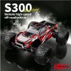 S300/S500 1/16 四駆 RC オフロードトラック 30km/h 高速ラジコンカー 2.4G 全比例リモコン 金属駆動軸 防滴 ESC 独立サスペンション 大人・12 歳以上ティーン向けホビー 全地形対応 2 種車体デザイン - S300 レッドブラック / Red Black