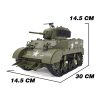 COOLBANK G2079 1/16 第二次世界大戦 M5A1 スチュアート軽戦車 2.4GHz 15ch フルプロポラジコン 360° 砲塔回転 砲撃リコイル・発光・実車サウンド 遠隔発煙機能 双流動力金属ギア 4 種軍用塗装 軍事ファン・RC コレクター向け 大人向け軍事 RC コレクションモデル - アーミーグリーン / Army Green