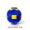 青年サイズ 3D プリント押しスピナーボールは工業 PLA 素材一体くり抜き造形、押す回す 2WAY メカ操作、静音構造でオフィス・自習デスクに最適。ロゴ・カラーカスタマイズ OEM 対応、EDC コレクション・企業ノベルティに人気の手作りフィジェットです。 - ブルーイエロー（1個） / Blue Yellow (1 piece)